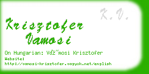 krisztofer vamosi business card